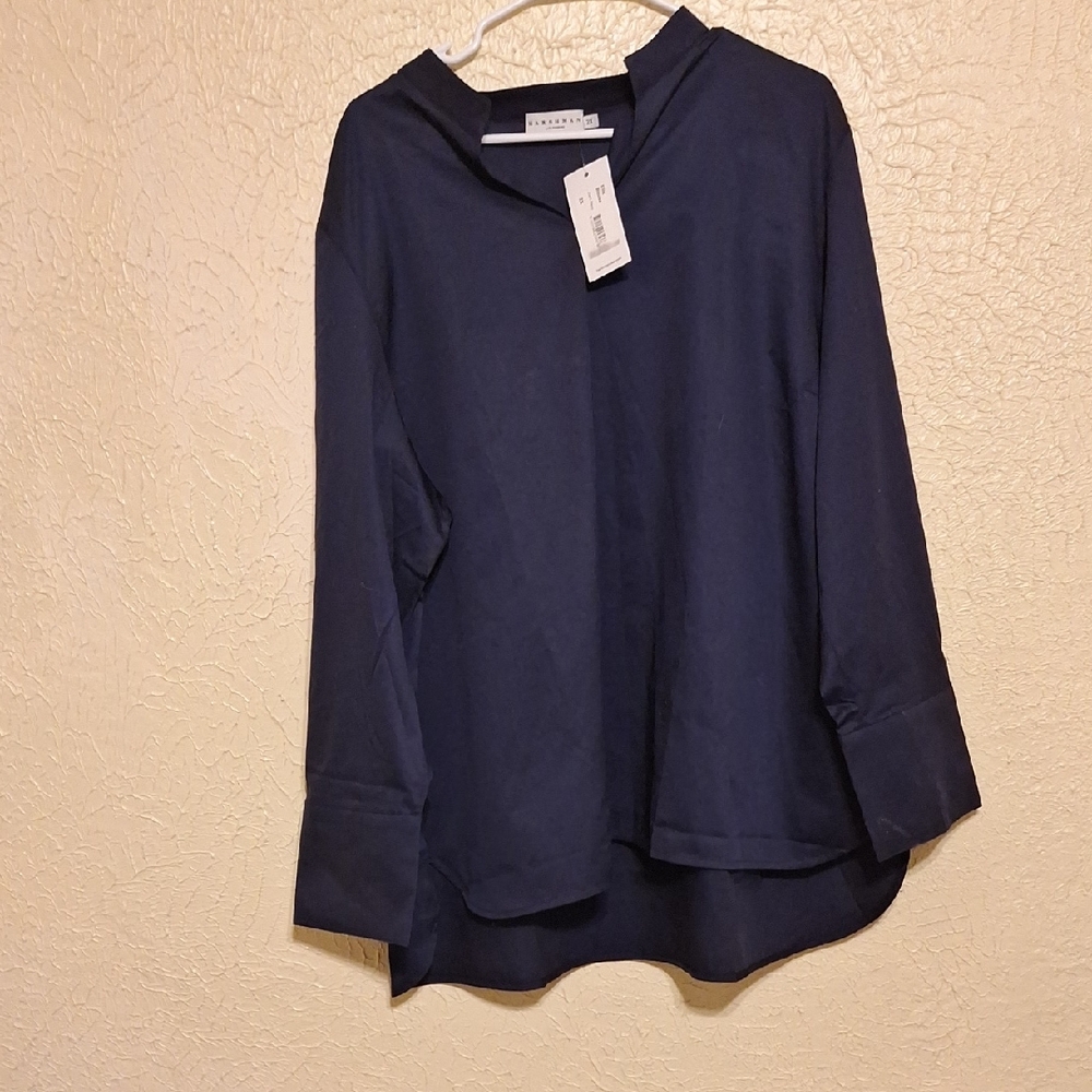Harshman Navy Blue Women's Top